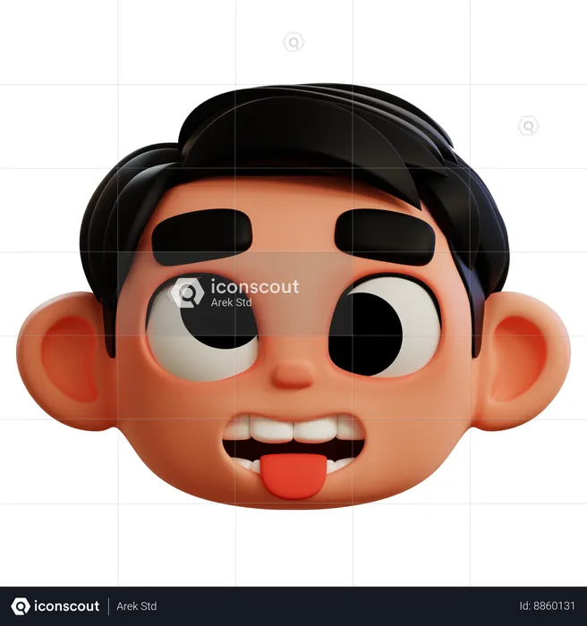 Ugly Face Emoji Emoji 3D Icon