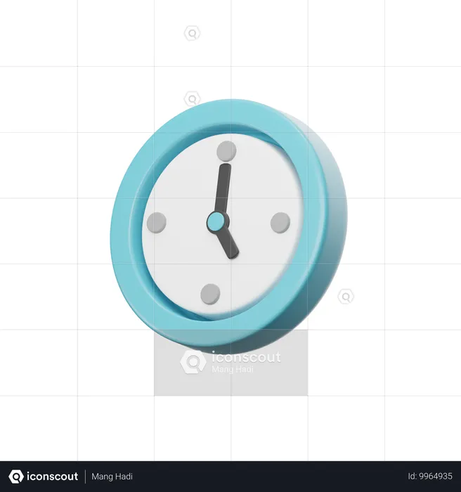 Uhr Emoji 3D Icon