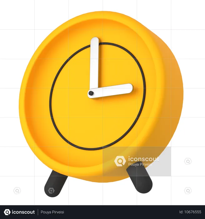 Uhr  3D Icon