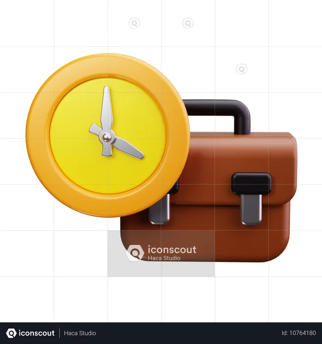 Uhr  3D Icon