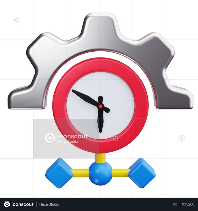 Uhr  3D Icon