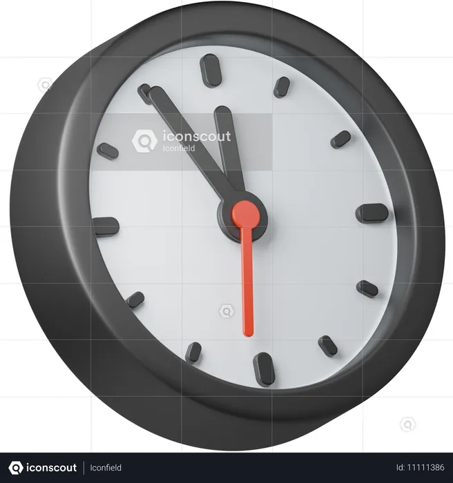 Uhr  3D Icon