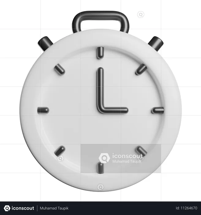 Uhr  3D Icon