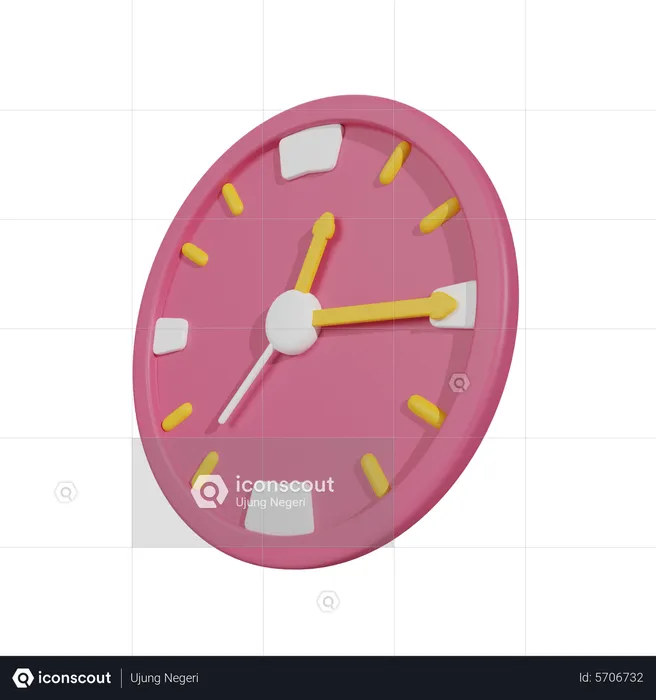 Uhr  3D Icon