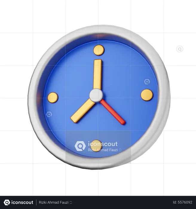 Uhr  3D Icon