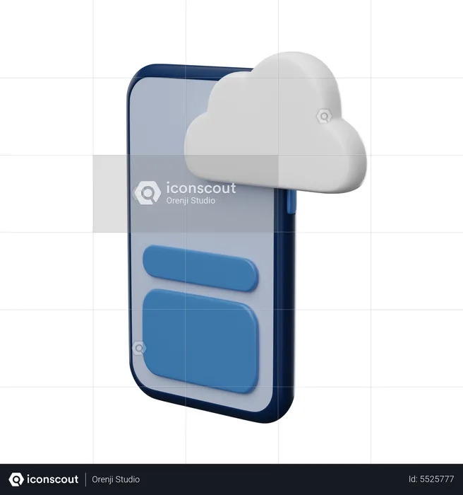 UI Cloud  3D Icon