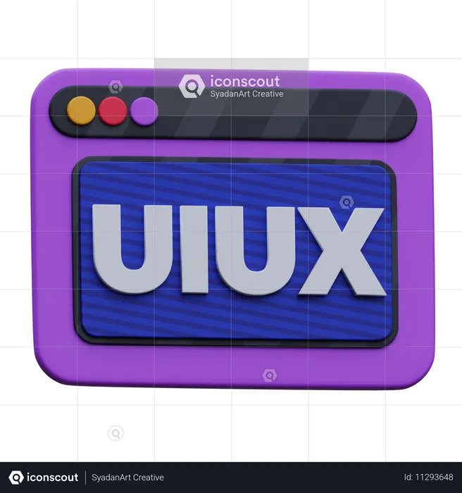 Ui Ux Website  3D Icon