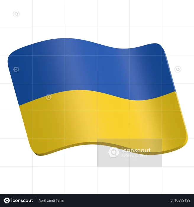 Ukraine  3D Icon