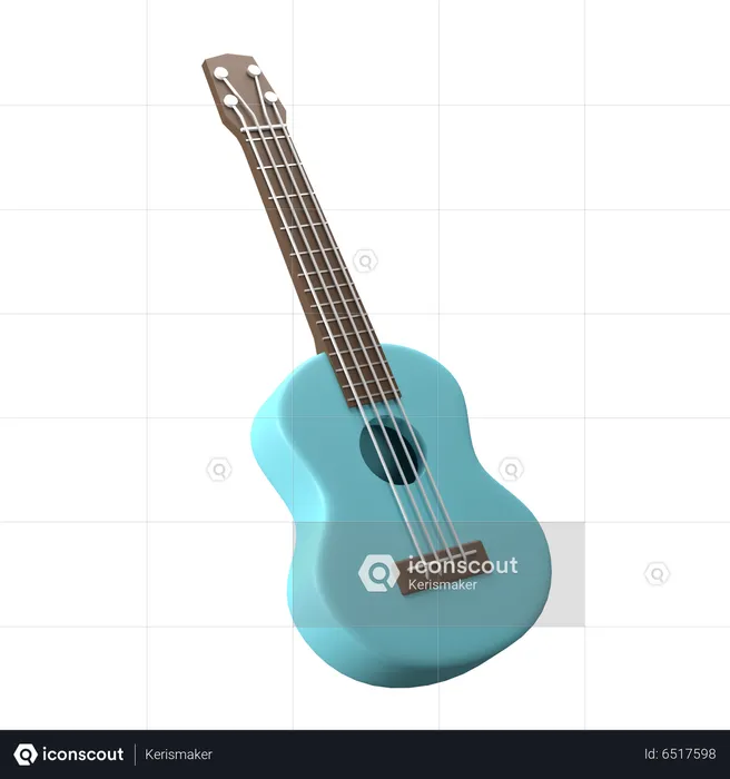 Ukulele  3D Icon