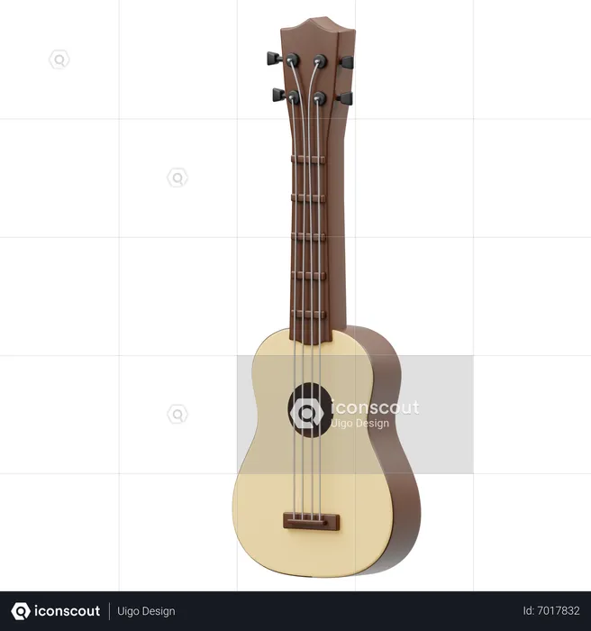 Ukulele  3D Icon