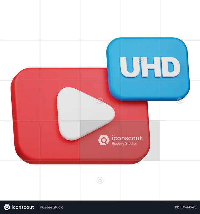 Vídeo ultra hd  3D Icon