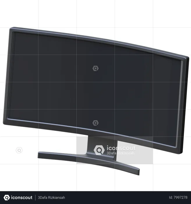 Ultrawide Monitor  3D Icon
