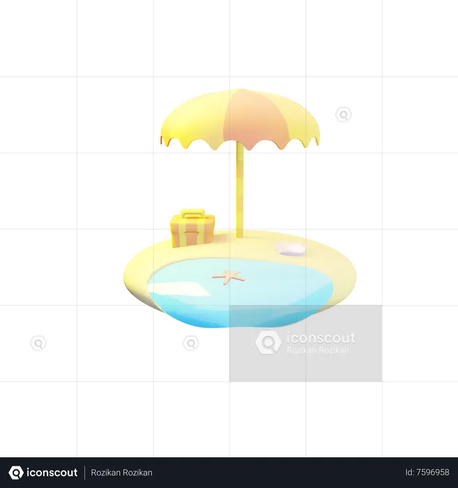 Umbrella  3D Icon