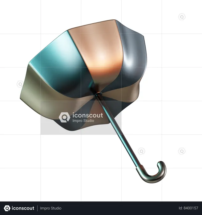 Umbrella Broken  3D Icon