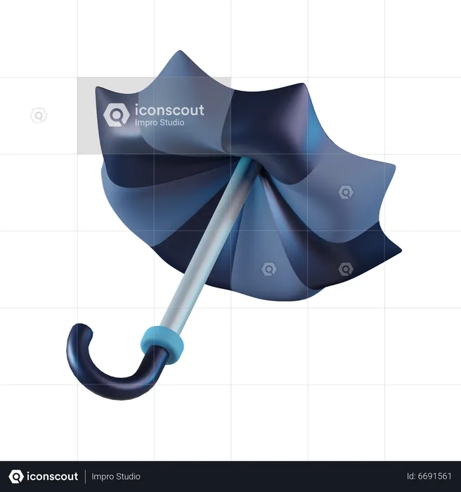 Umbrella Broken  3D Icon