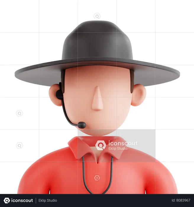 Umpire  3D Icon