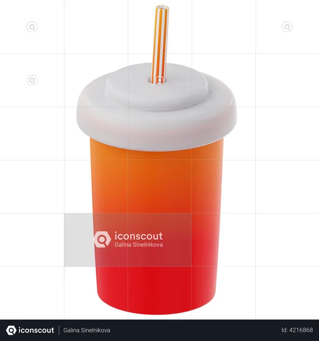 Un soda  3D Icon