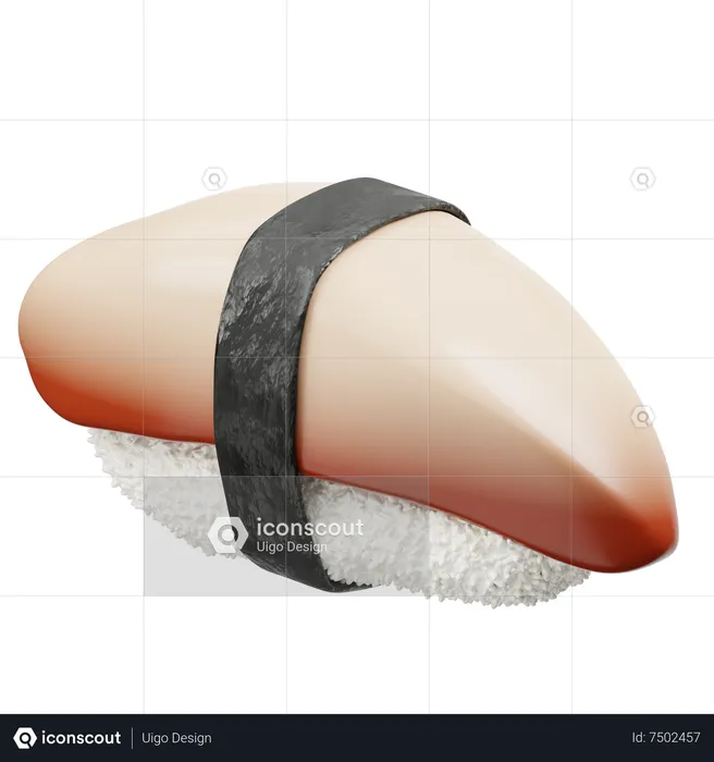 Unagi Sushi  3D Icon