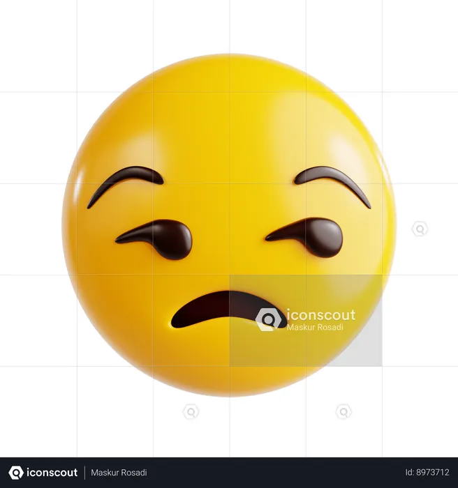Unamused Emoji Emoji 3D Icon