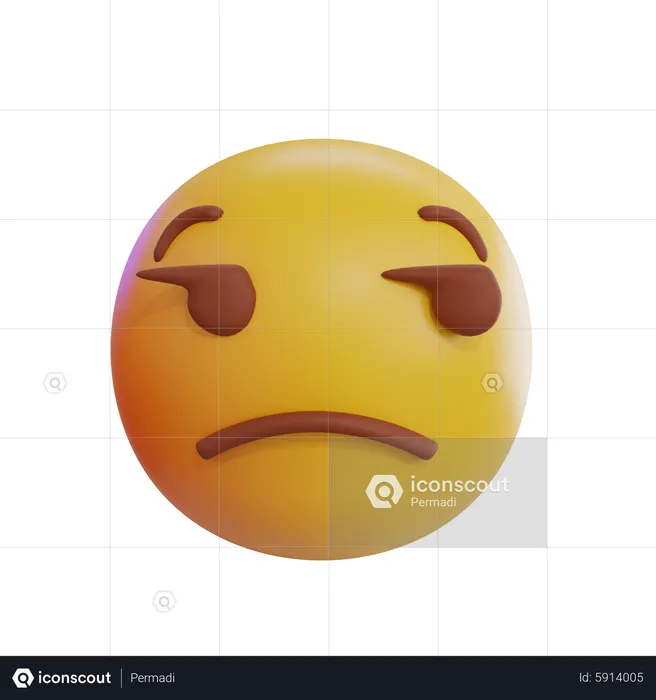 Unamused Emoji Emoji 3D Icon