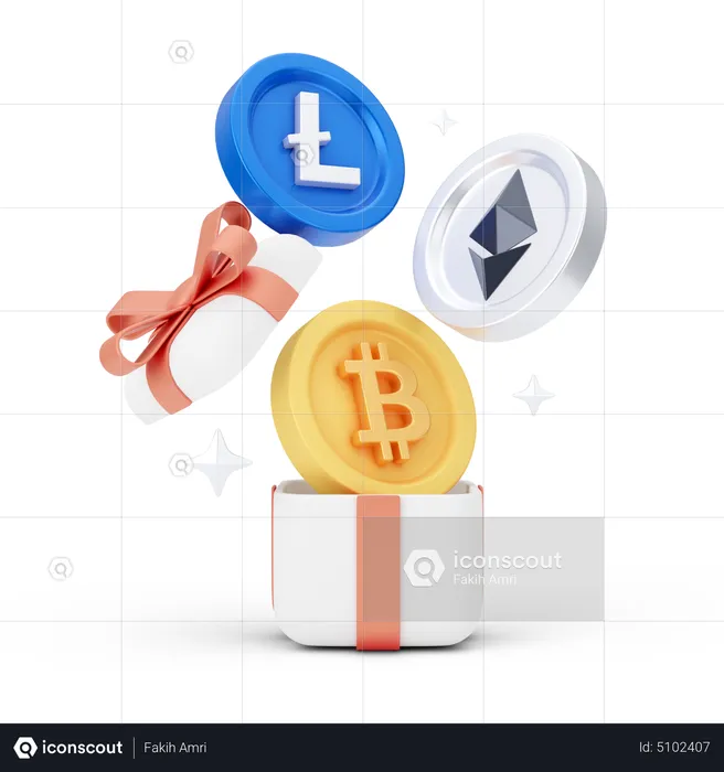 Unboxing Crypto  3D Icon