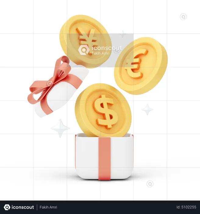 Unboxing Money  3D Icon