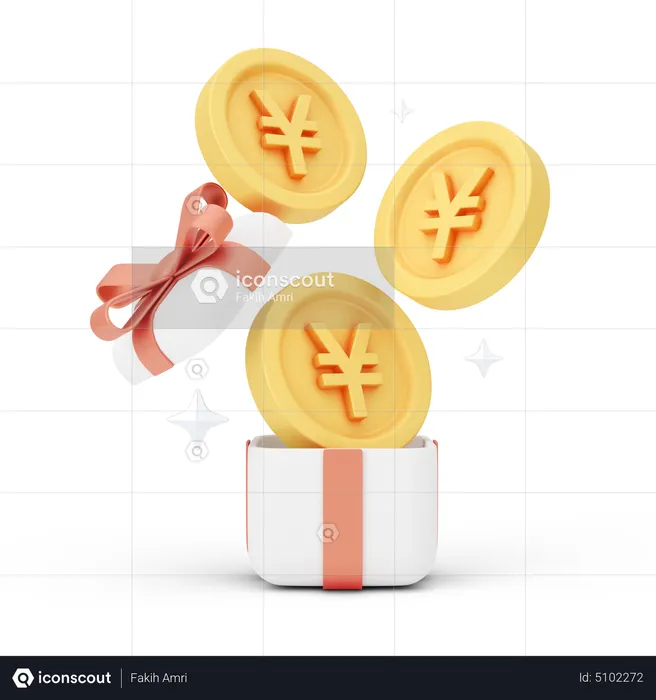 Unboxing Yen  3D Icon