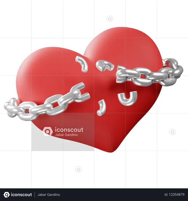 Unchained Heart  3D Icon