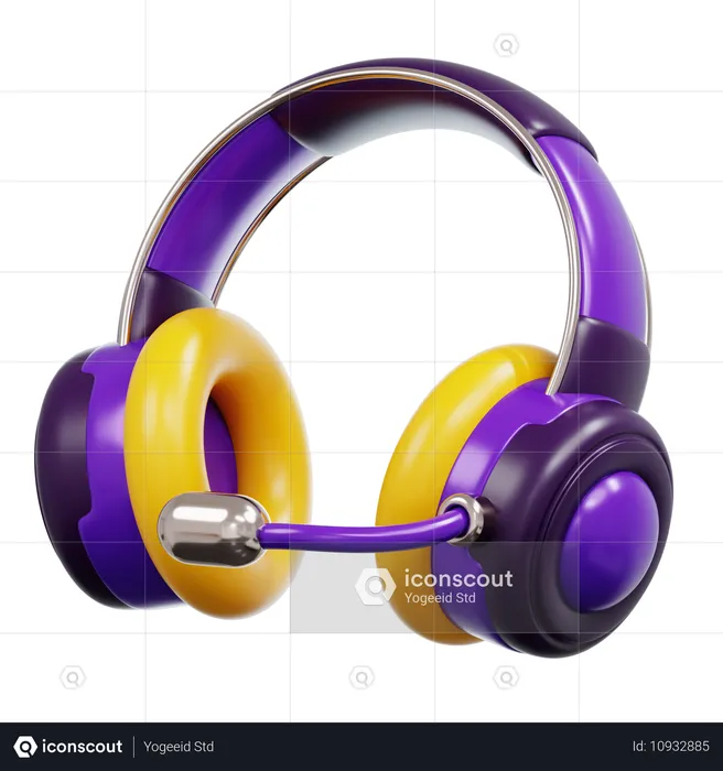 Und Headset  3D Icon