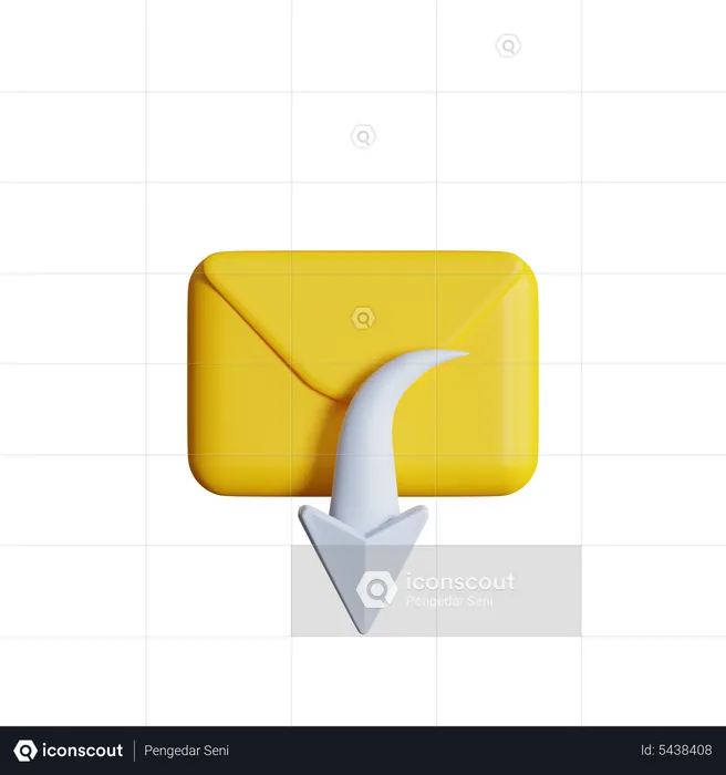 Undo Mail  3D Icon