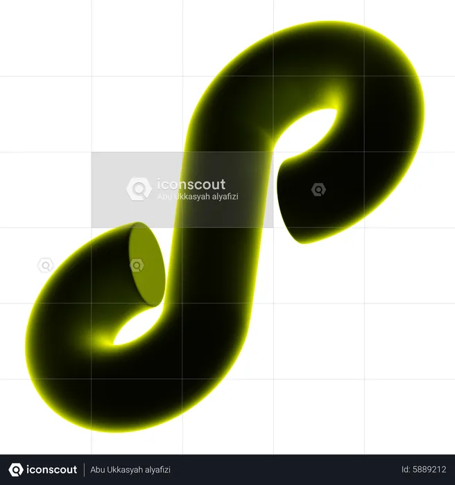 Unendlichkeit abstrakte Form  3D Icon