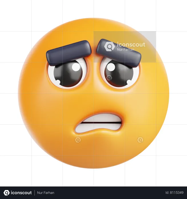 Unhappy  3D Icon