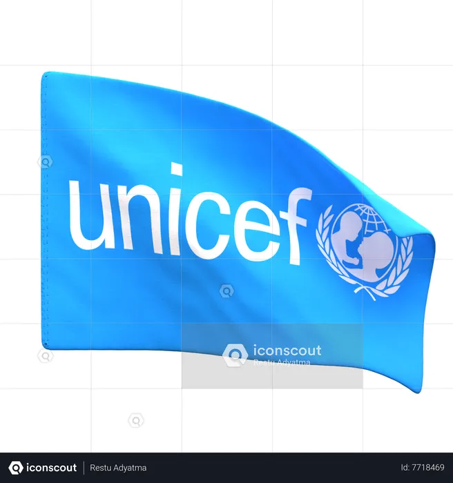 Unicef Flag Flag 3D Icon