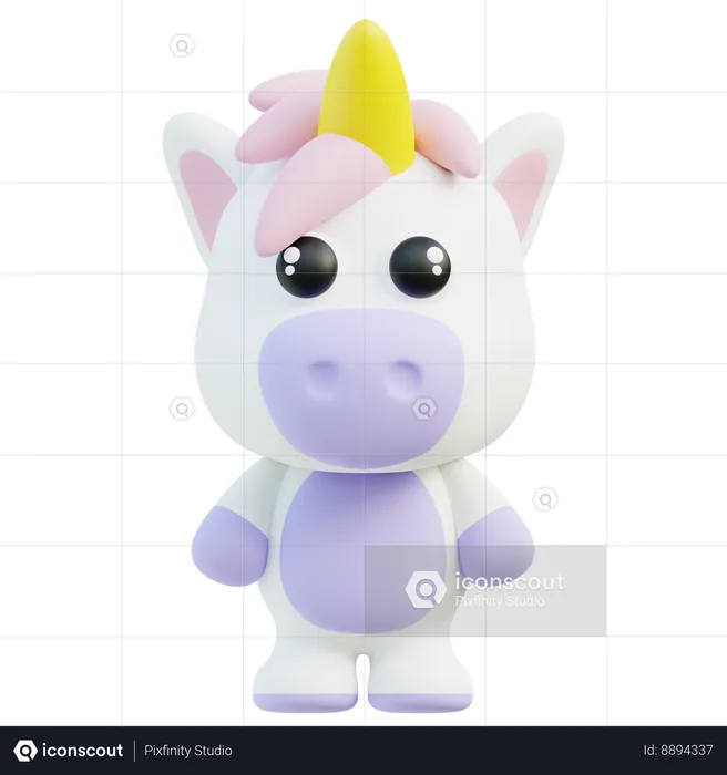 Unicorn  3D Icon