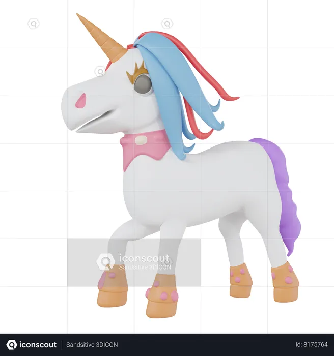 Unicorn  3D Icon