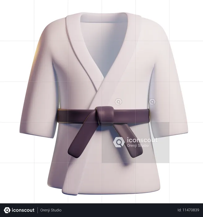 Uniforme de caratê  3D Icon