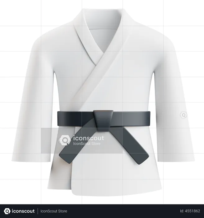 Uniforme de kárate  3D Icon