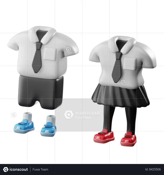 Uniforme scolaire  3D Icon