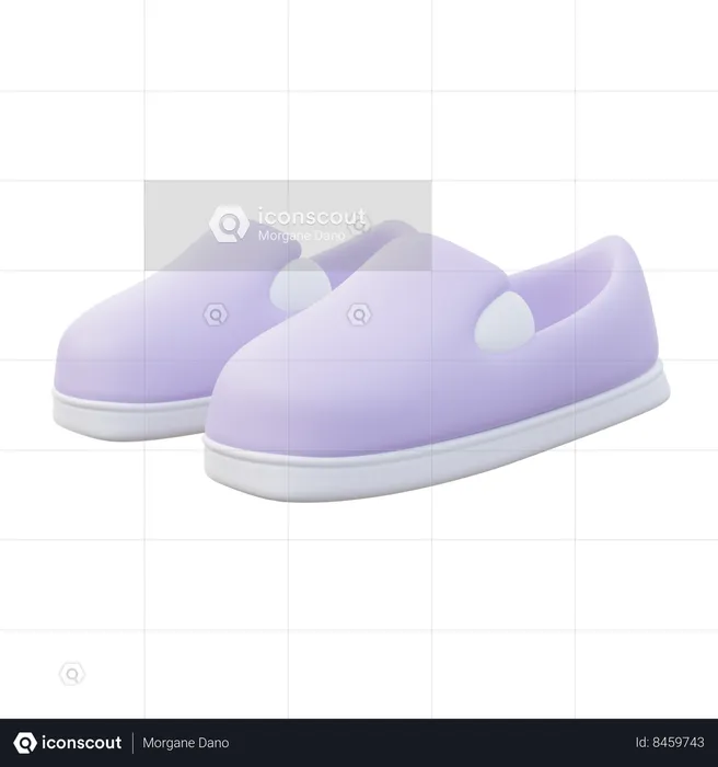 Unisex Slip Ons  3D Icon
