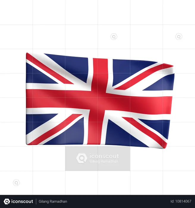 United Kingdom Flag 3D Icon