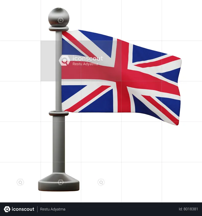 United Kingdom Flag Flag 3D Icon