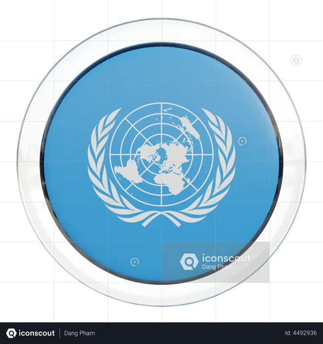 United Nations Flag Flag 3D Flag
