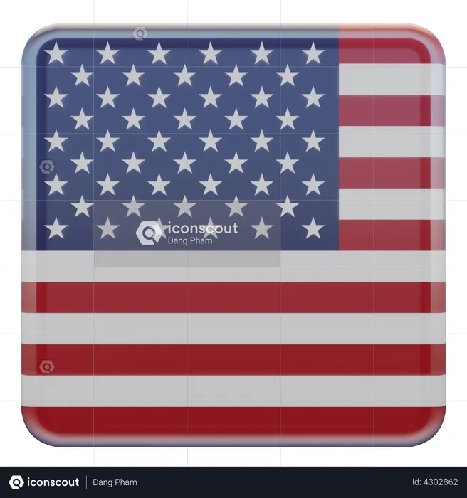 United States Flag Flag 3D Flag