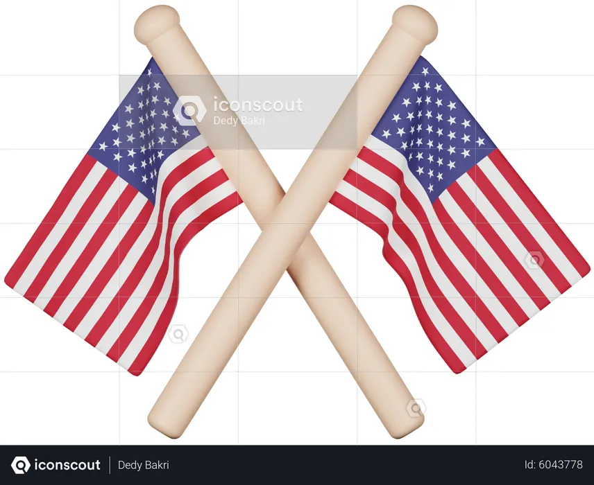 United States Flag Flag 3D Icon