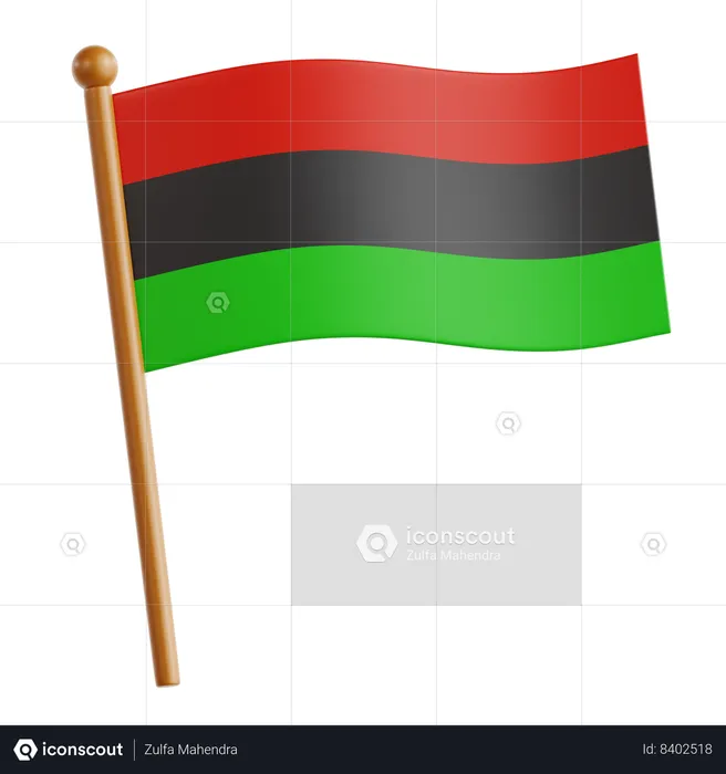 Unity Flag  3D Icon