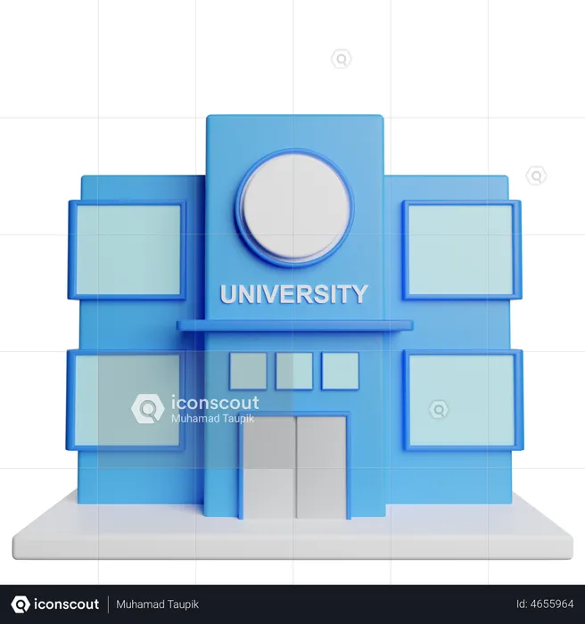 University  3D Illustration