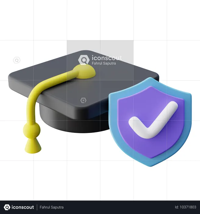 大学教育保険  3D Icon