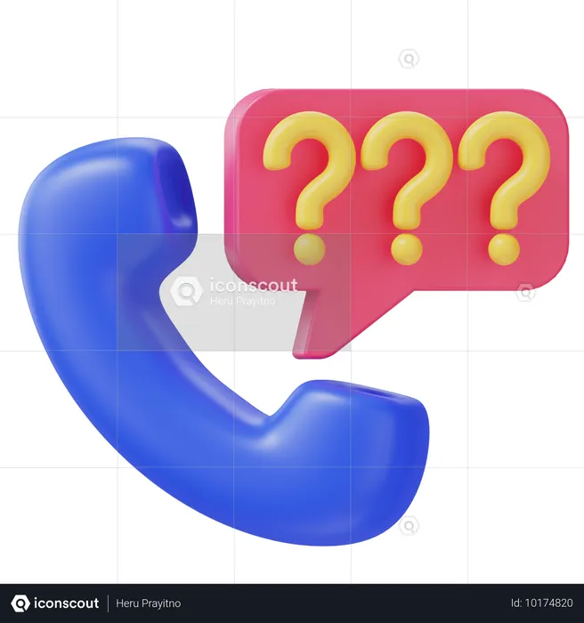 Unknown Call  3D Icon