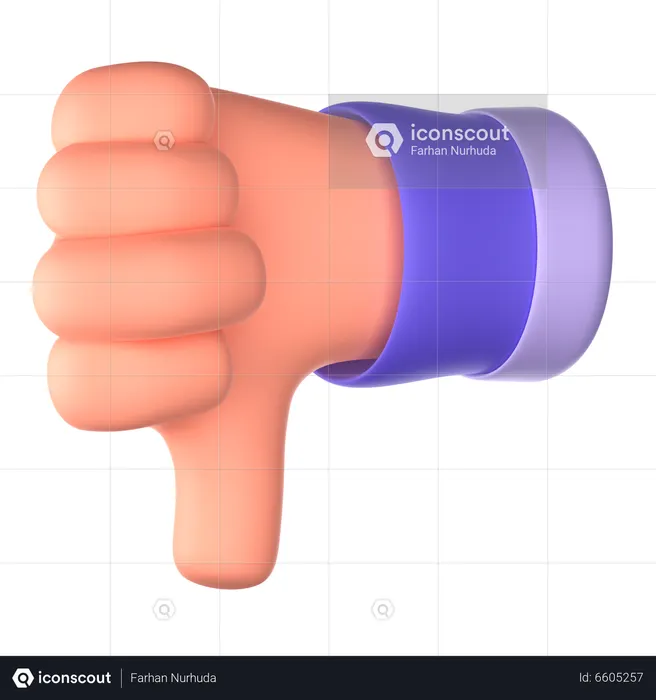 Unlike Hand Gesture  3D Icon