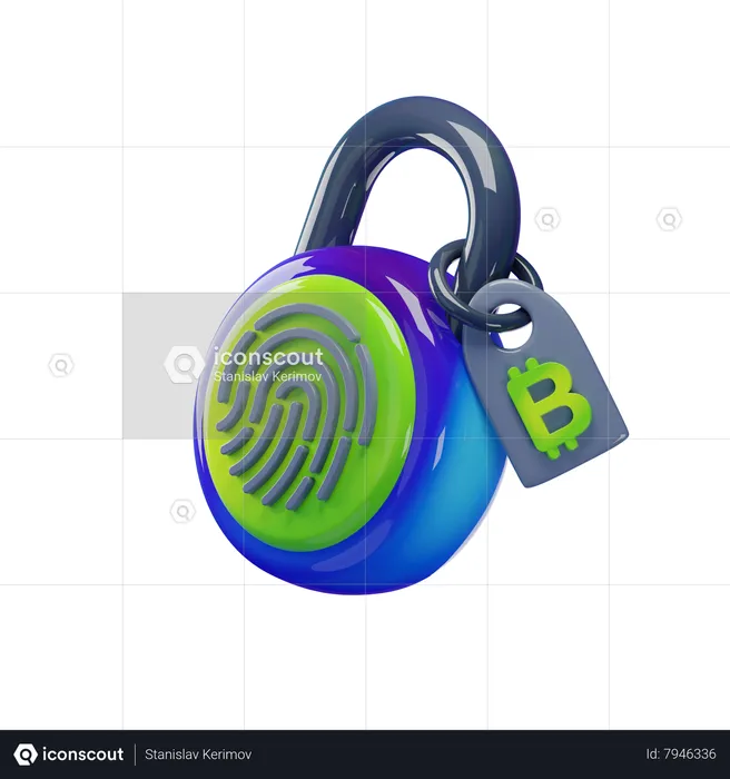 Unlocked Fingerprint  3D Icon